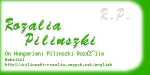 rozalia pilinszki business card